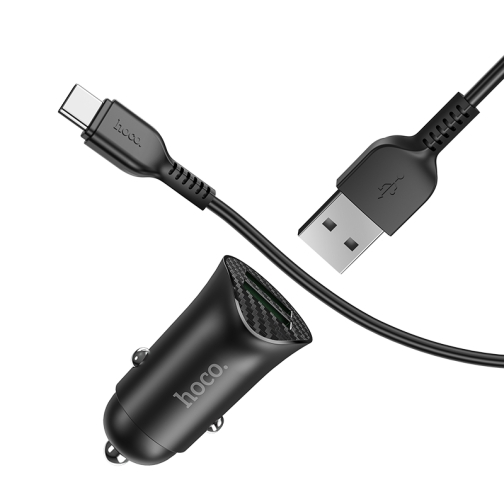 Купити Автомобільний Зарядний Пристрій Hoco Z39 QC3.0 Type-C 2USB, 3