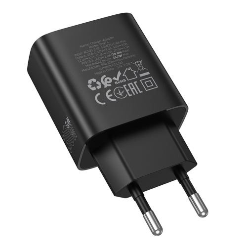 Купить Сетевое Зарядное Устройство Borofone BA97A 1USB-C PD/QC 30W Led Display, 4