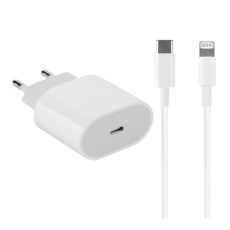 Купити Мережевий Зарядний Пристрій Apple PD 20W iPhone 14 Pro Max 1:1