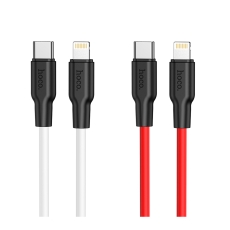 Купить USB Hoco X21 Plus Silicone PD 20W Type-C to Lightning