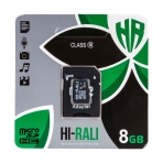Купить Карта Памяти Hi-Rali MicroSDHC 8gb UHS-1 10 Class & Adapter