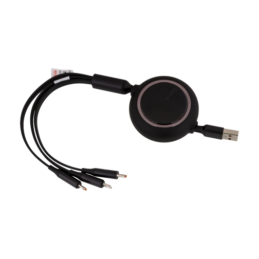 Купить USB Baseus USB to M+L+C 1.2m 66W CAMLC-M, 3
