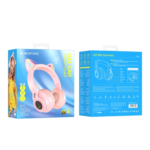 Купити Бездротова  Стерео Гарнітура Borofone BO18 Cat Ear, 3