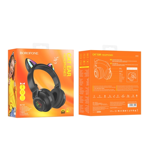 Купити Бездротова  Стерео Гарнітура Borofone BO18 Cat Ear, 4
