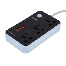 Купити Мережевий Подовжувач LDNIO SC3412 3 ports / PD / 3USB QC 3.0