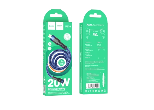 Купити Кабель USB Hoco U110 PD Type-C to Lightning 1.2m, 4