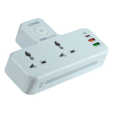 Купити Мережевий Перехідник із Нічником LDNIO SC2311 1 Type-C PD/ 2 USB QC/ 2 PSocket/ Led lamp