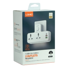 Купити Мережевий Перехідник із Нічником LDNIO SC2311 1 Type-C PD/ 2 USB QC/ 2 PSocket/ Led lamp