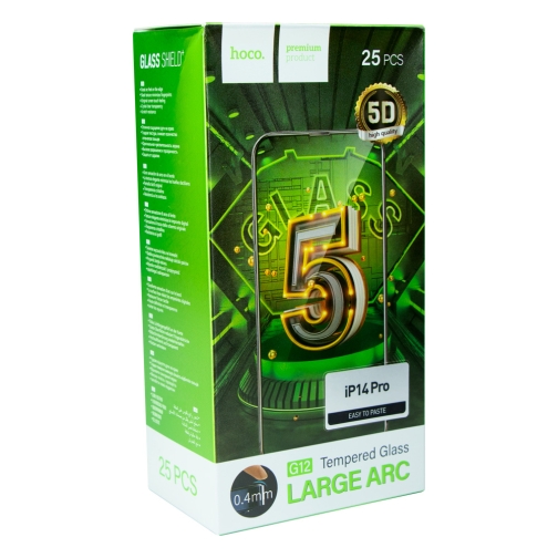 Купити Захисне скло Hoco G12 5D for Apple iPhone 14 Pro 25 шт
