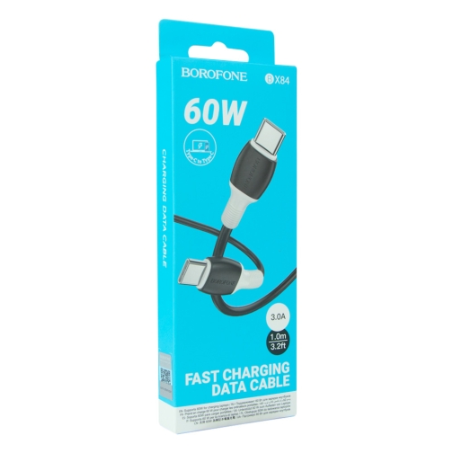 Купити Кабель USB Borofone BX84 60W (20V/3A) Type-C to Type-C