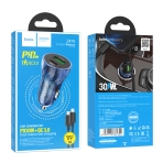 Купити Автомобільний Зарядний Пристрій Hoco Z47A Transparent PD30W+QC3.0 Type-C to Lightning, 2