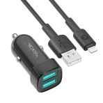 Купити Автомобільний Зарядний Пристрій Ridea RCC-21312 Grand Lightning 2USB 2.4 A, 7