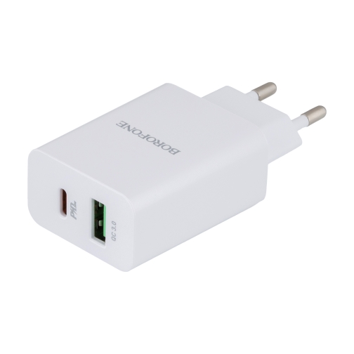 Купить Сетевое Зарядное Устройство Borofone BA56A PD 20W + QC3.0, 3