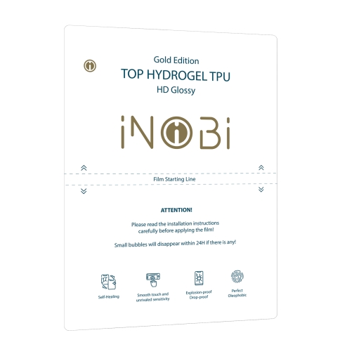 Купить Гидрогель плёнка для ноутбука iNobi GOLD NG-001 / 50 штук (глянцевая)