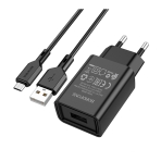 Купить Сетевое Зарядное Устройство Borofone BA68A Micro 1USB 2.1A, 4