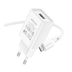 Купить Сетевое Зарядное Устройство Borofone BA68A Micro 1USB 2.1A, 5