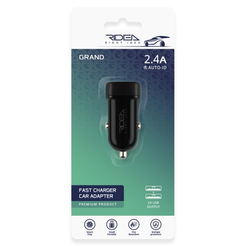 Купить Авто Зарядное Устройство Ridea RCC-21012 Grand 2USB 2.4 A, 3