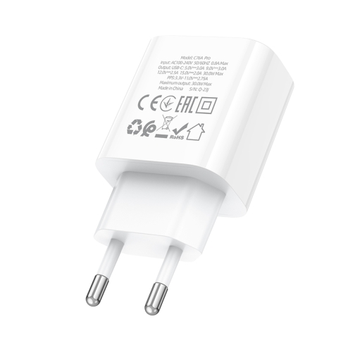 Купить Сетевое Зарядное Устройство Hoco C76A Pro 1USB-C PD/QC 30W, 7