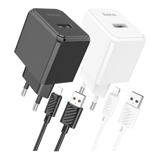 Купити Мережевий Зарядний Пристрій Hoco CS11A 1USB 2.1A+USB to Lightning