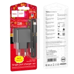 Купить Сетевое Зарядное Устройство Hoco CS11A 1USB 2.1A+USB to Lightning, 7