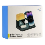 Купить Беспроводное Зарядное Устройство Z15 6in1 Clock+Lamp15W IP version, 5