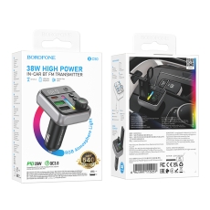 Купити FM-трансмітер Borofone BC50 PD20W+QC3.018W BT 5.4 Total 38W