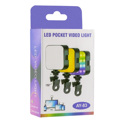 Купить Cтудийная RGB LED лампа AY-83 на Прищепке, 2