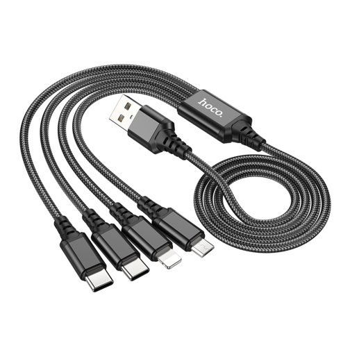 Купить USB Hoco X76 4-in-1 IP+2Type-C+Micro 2A, 5