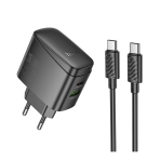Купити Мережевий Зарядний Пристрій Hoco CS63A 1USB/1USB-C PD65W/QC GAN+Type-C to Type-C