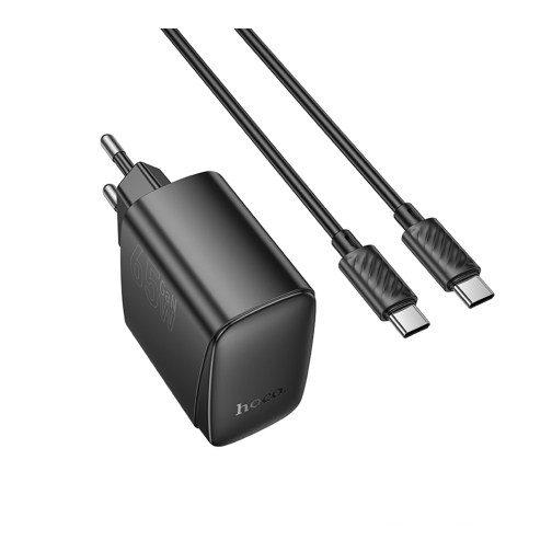 Купити Мережевий Зарядний Пристрій Hoco CS63A 1USB/1USB-C PD65W/QC GAN+Type-C to Type-C, 3