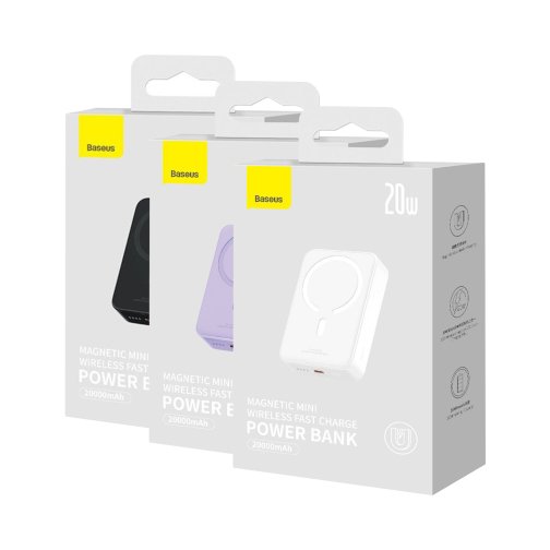 Купить Power Bank Baseus Magnetic Mini Wireless Fast Charge 20W 20000 mAh (PPCX1500xx), 2