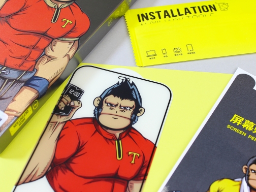 Купити Захисне скло Type Gorilla 0.33 мм 2.5D HD Anti-Glare/Static NPT9 для iPhone 13 Pro Max/14 Plus, 4