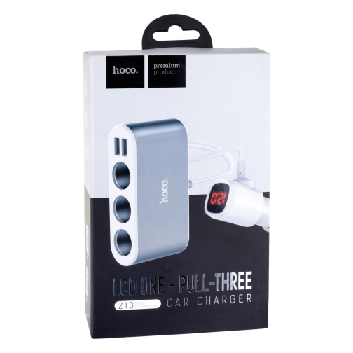 Купить Авто Зарядное Устройство Hoco Z13 LCD
