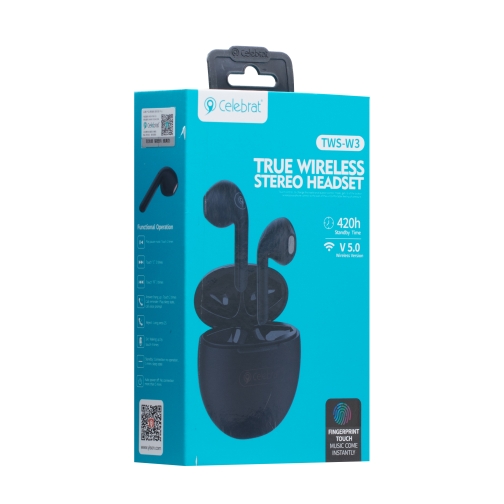 Купить Блютуз Стерео Гарнитура Celebrat TWS-W3