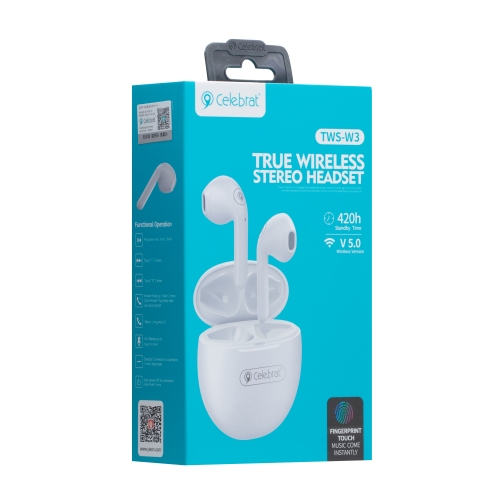 Купить Блютуз Стерео Гарнитура Celebrat TWS-W3, 2