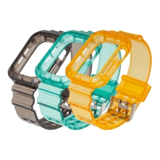 Купити Ремінець для Apple Watch Band Color Transparent + Protect Case 40/41 mm