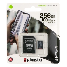 Купить Карта Памяти Kingston Canvas Select Plus microSDXC (UHS-1) 256gb 10 Class & Adapter Купить Карта Памяти Kingston Canvas Select Plus microSDXC (UHS-1) 256gb 10 Class & Adapter