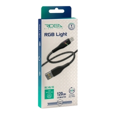 Купить USB Ridea RC-RL15 RGB Light MicroUSB 3A 1.2m
