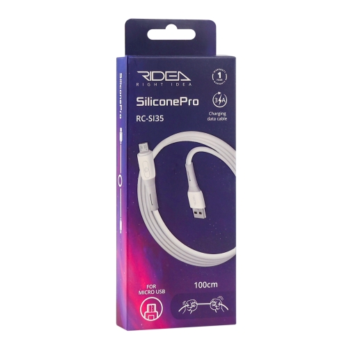 Купити Кабель USB Ridea RC-SI35 SiliconePro Micro 3A, 2