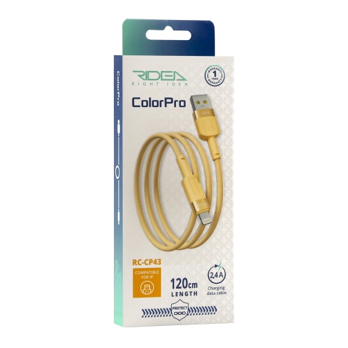 Купити Кабель USB Ridea RC-CP43 ColorPro Lightning 12W 1.2m, 2
