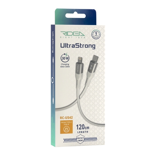 Купить USB Ridea RC-US42 UltraStrong Type-C to Lightning 30W 1.2m, 2