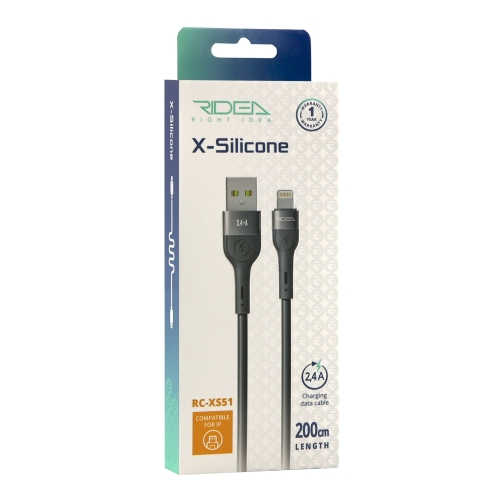 Купити Кабель USB Ridea RC-XS51 X-Silicone Lightning 12W 2m, 2