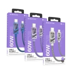 Купити Кабель USB Borofone BU42 Octavia 60W Type-C to Type-C 1.2m