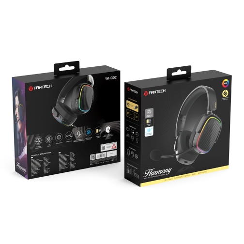 Купити Ігрові Навушники Fantech WHG02 Harmony, 3 Modes (Wired, BT, 2.4Ghz), 2