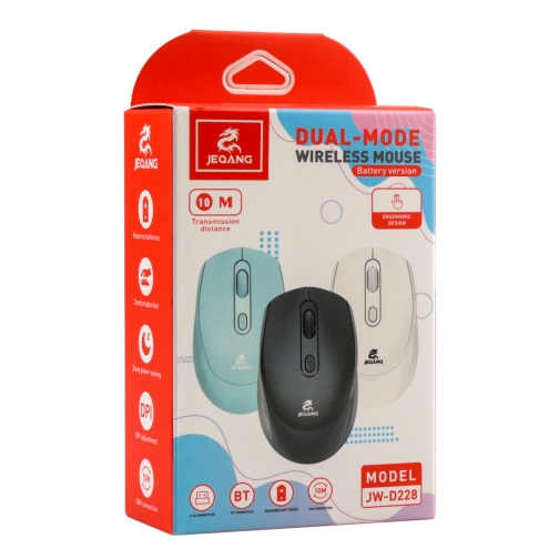 Купить Wireless Мышь JEQANG JW-D228 2.4G Bluetooth Dual-mode battery, 2