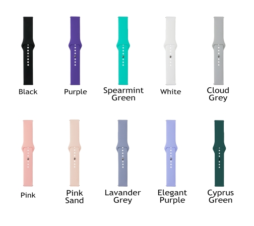 Купити Ремінець Универс 20mm Silicone Original Button Design для Samsung/Amazfit/Huawei, 14