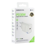 Купити Мережевий Зарядний Пристрій Borofone BA84A 1USB-C PD/QC 30W, 2