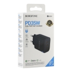 Купити Мережевий Зарядний Пристрій Borofone BA85A 2USB-C PD/QC 35W, 3