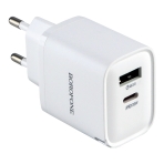 Купити Мережевий Зарядний Пристрій Borofone BA83A 1USB-C/1USB PD/QC 20W+Type-C to Type-C, 5