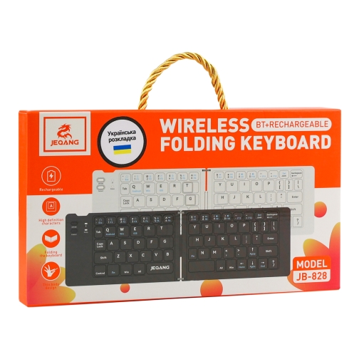 Купить Клавиатура беспроводная складная JEQANG JB-828 Foldable Bluetooth, 2